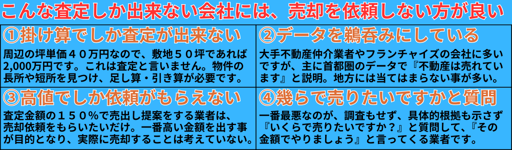 こんな査定しかできない会社には